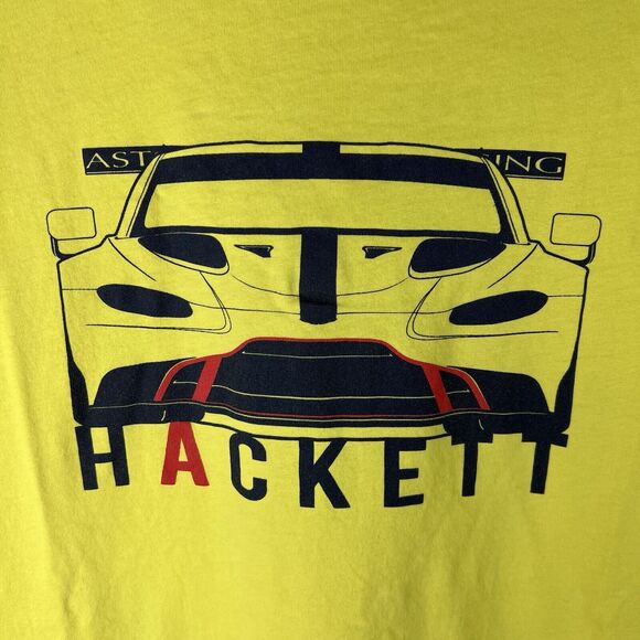 Hackett x Aston Martin Racing Mens Sz M Shirt 15/16 Short Sleeve Car AMR Auto - Picture 3 of 10